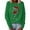 Green, variant on Women Christmas Outfit Women's Casual Long Sleeve Print Sweater Top with Crew Neck for Everyday Comfort and Style Black XL