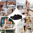 thumbnail image 5 of ZUTY Winter Snow Booties for Women Plush Faux Fur Lined Fuzzy Loafers Warm Comfortable Casual Walking Shoes Black 7, 5 of 6
