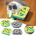 thumbnail image 4 of WD-Forest Interactive Cat Puzzle Feeder Toy - Felt Maze Box with 3 Jingle Balls for Indoor Cats Mental Stimulation Slow Feeding & Fun Exercise Encourages Hunting Instincts #A4, 4 of 4