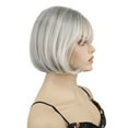 thumbnail image 4 of Lydell Short Wigs for Women, Heat Resistant Synthetic Wigs for Lady, Gray, 1 Count, 4 of 8