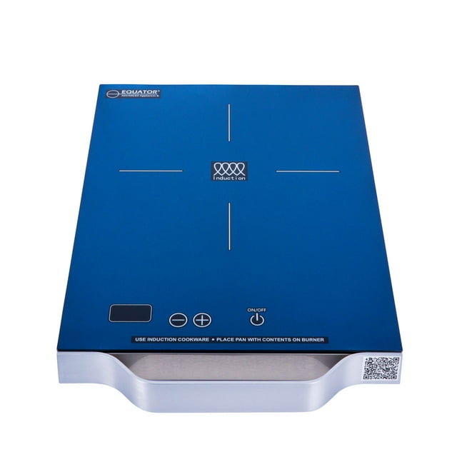 Equator 11" Portable One-Burner Induction Cooktop LIGHT Aluminum Handle 110V