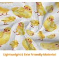 thumbnail image 5 of Spring Chicks Throw Blanket Cute Easter Farmhouse Yellow Chick Chicken Blanket Cozy Soft Lightweight Flannel Plush Blankets for Bed Couch Living Room Sofa Chair,ch Chicks ch, 5 of 7