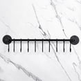 thumbnail image 4 of Wallniture Cucina 16" Kitchen Utensil Holder with 10 S Hooks for Hanging Pots and Pan, Steel, Black, 4 of 7