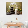 thumbnail image 2 of PRATYUS Canvas Wall Art Picture 20x16in for Living Room Bedroom Fall Decor Basalt and Orchids Art Modern 20x16in, 2 of 3