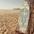 thumbnail image 5 of Outdoor Mermaid Surfboard Wall Art – Weatherproof PVC – Coastal Mermaid Sign for Beach House or Pool Area – Nautical Ocean Accent, Sand 3ft, 5 of 8