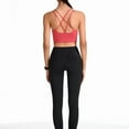 thumbnail image 2 of SWSMCLT Women's Sexy Crop Top Crop Top Cami Backless Scoop Neck Cropped Top Workout Padded Soft Criss Cross Summer Coral 14, 2 of 4