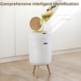 thumbnail image 5 of INSMART 3.2 Gallon Motion Sensor Trash Can, Automatic Odor-Proof Bathroom & Kitchen Wastebasket with Waterproof Lid,Silent Close,White Garbage Bin for Home Office, 5 of 8