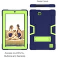 thumbnail image 5 of FIEWESEY for RCA 11 Delta Pro Case,Hybrid Full-Body Shockproof Armor Defender Rugged Protective Case Cover with Stand for RCA 11 Delta Pro/RCA Premier 11.6 Inch/RCA Galileo Pro 11.5 Inch(Navy+Green), 5 of 6
