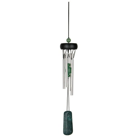 Woodstock Windchimes Precious Stones Chimes Jade, Wind Chimes For Outside, Wind Chimes For Garden, Patio, and Outdoor Décor, 12"L