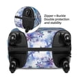 thumbnail image 4 of Daiia Icy Blue Snowflakes Luggage Cover, Thickened Washable Travel Luggage Covers, Elastic Unique Baggage Covers for 18-20 inch Luggage-Small, 4 of 9