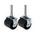 thumbnail image 4 of Kings Brand Heavy Duty Caster Wheels for Bed Frame ~Set of 4~ (2 Locking & 2 None Locking), 4 of 5