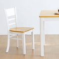 thumbnail image 7 of Livinia Cabin 33.5" Wooden Dining Table/Small Rectangular Modern Farmhouse Solid Wood Kitchen Table Desk (White Oak), 7 of 7