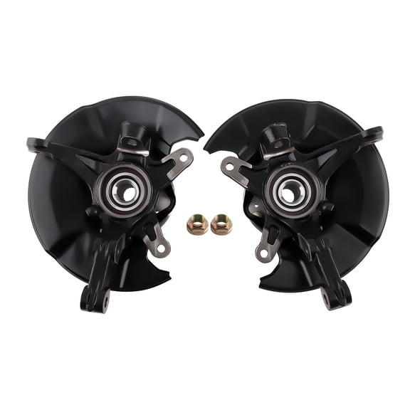 Pair Front Steering Knuckle & Wheel Hub Bearing For Honda Civic 2006 2007-2011