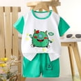 thumbnail image 2 of TAIAOJING Boys Summer Outfits Sets 2PCS Sets Short Sleeve T-Shirt And Shorts Casual Playwear For Toddlers Ages 0-6 Years Comfortable Breathable Daily Wear For School Outdoor Activities Leisure 18-24M, 2 of 4