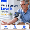 thumbnail image 6 of Alphamed No-Wrap Upper Arm Blood Pressure Monitor, One-Button Automatic Measurement, Large LED Display for Home Use, 6 of 9