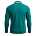 thumbnail image 5 of Lanyiu Mens Golf Shirt Quarter Zip Long Sleeve Collared Shirt with Pocket Classic Casual Shirts, 5 of 6