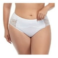 thumbnail image 4 of Bigersell Ladies Underwear Panties Cotton Clearance Plus Size Underwear Women Tangas Panty Style P-769 Spandex Thong Panties Ladies Thong Briefs High Waist Women's Panties White 3Xl, 4 of 7