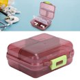 thumbnail image 1 of Medicine Portable Pill Organizer Storage Container Case 7 Grids Subpackage W/Sealing Cover, 1 of 8