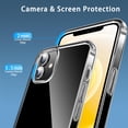 thumbnail image 5 of Case Compatible with iPhone 12/12 Pro Case, Compatible with MagSafe Wireless Charging, Transparent Anti-Scratch Back Shockproof Protective Slim Thin Phone Case Cover, Clear, 5 of 18
