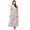 Multi-color, variant on Sleepwear, Sleeveless Long Nightdress, Printed Square Neck Nightgown Maxi