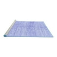 thumbnail image 2 of Ahgly Company Machine Washable Indoor Rectangle Solid Blue Modern Area Rugs, 5' x 8', 2 of 4