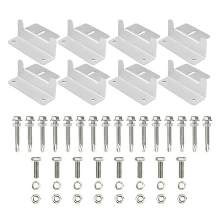 

RABBITH 8 Pcs Z-Shape Solar Panel Brackets Fixing Kit Solar Panel Holder Corrosion-Free