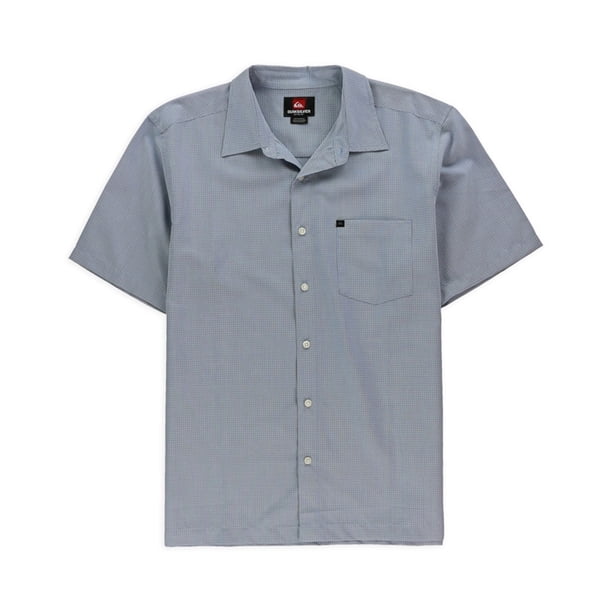 Camiseta abotonada Quiksilver Sea Legs para hombre azul mediana