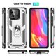 thumbnail image 3 of Fundas de armadura a prueba de golpes para coche, anillo de soporte para Xiaomi Redmi 9 9A 9AT 9T 9C 10 10A 10C, Redmi 7 7A 8 8A Pro 9 Power 10 Prime, 3 of 4