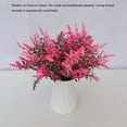 thumbnail image 2 of Bearachild 4 piezas de flores artificiales falsas naturales flocado lavanda hogar ligero hogar ramo de novia Patio planta oscura Type2 NO2, 2 of 6