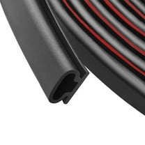 Black Rubber Weather Stripping Door Seal Strip, D Shape Door Rubber Weather Seal Strip, SelfAdhesive Door Weatherstripping Soundproofing Door Sealing Strip for Windows (Black)