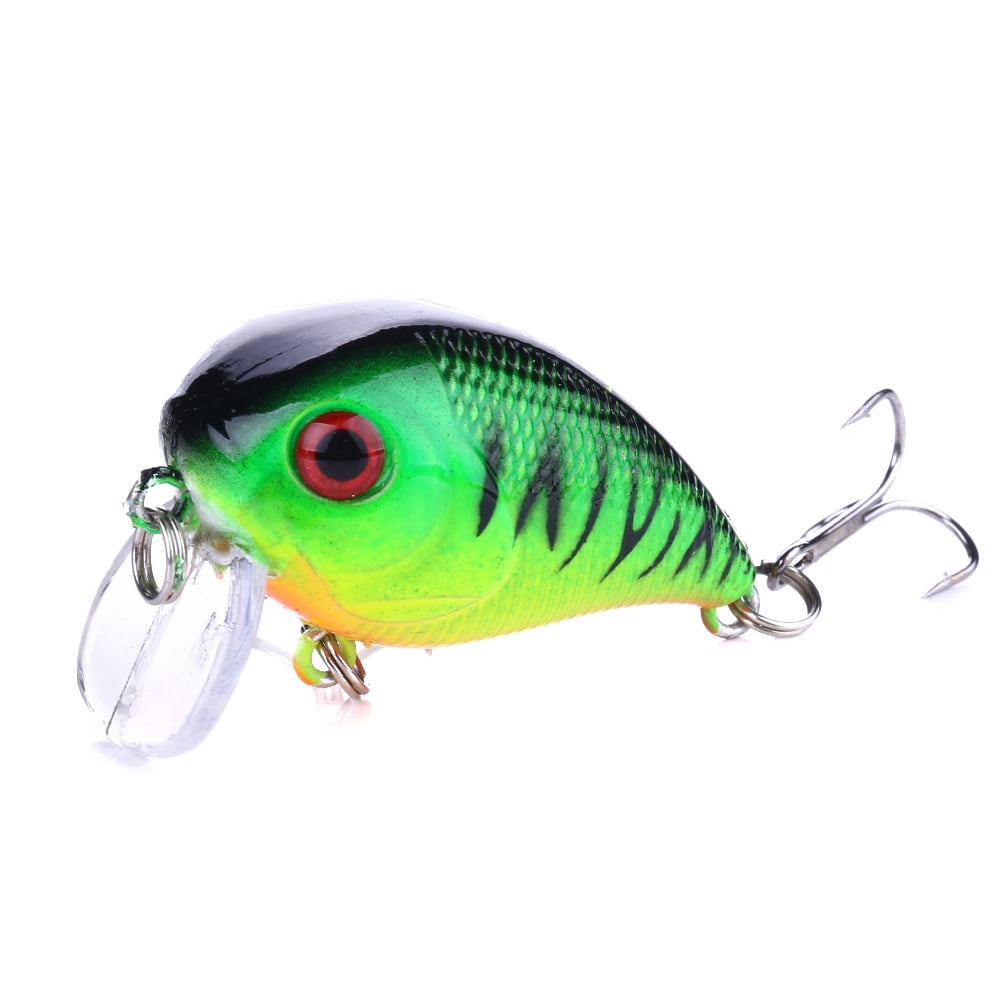 HENGJIA Crankbait Fishing Lures Deep Diving for Bass Trout, Slow Sinking for Freshwater Saltwater, Swimbaits Plopper Fishing Lure, Lifelike Fishing Lures Set