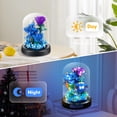thumbnail image 4 of Set de construcción ZQJKLE, 630 unidades, ramo de rosas azules con luz LED, 4 of 6