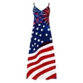 thumbnail image 5 of TaTaai Womens Holiday Printed Maxi Dress Sleeveless Round Neck Solid Color Loose Fit Ankle-Length Dress for Spring Summer Daily Beach Wear Gift, 5 of 8