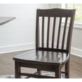 thumbnail image 4 of Linon Halsey Dining Chairs, Set of 2, Brown Finish, 4 of 16