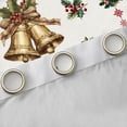 thumbnail image 4 of Homewish Golden Bell Curtains Pack of 2 (42x84 Each) for Teens Boys Girls,Merry Christmas Curtains Blackout,Xmas Chic Flower Bedroom Curtains,Super Cozy Room Decor, 4 of 6