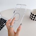 thumbnail image 3 of Magnetic Designed for iPhone 16 Case, [Compatible with Magsafe] [Military-Grade Drop Protection] Transparent Rugged Phone Case for Apple iPhone 16 with Shockproof Bumper,Clear, 3 of 7