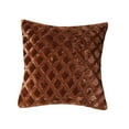 thumbnail image 3 of Solid Plush Throw Pillow Cover Diamond Pattern, Soft Sofa Lumbar Cushion Case Fluffy Decorative Pillowcase for Home Bedroom and Couch Chair Decor, 3 of 3