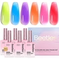 thumbnail image 1 of Set de esmaltes de uñas Beetles Jelly Gel, 6 colores, 15 ml, Summer Neon, 1 of 8
