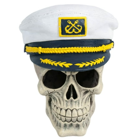 (case pack of 11) Captain Skull Aquarium Ornament