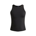 thumbnail image 3 of Scoop Women's High Neck Contour Tank Top, Sizes XS-XXL, 3 of 5