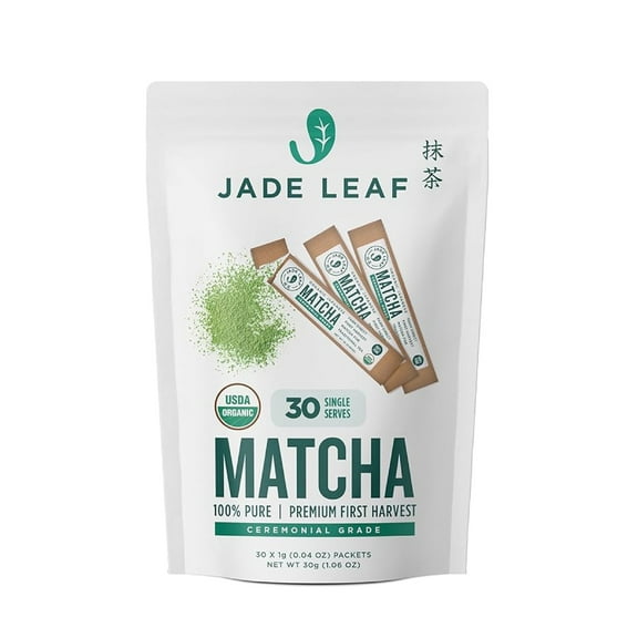 Jade Leaf Organic Ceremonial Matcha US (30x0.035oz) Pouch 