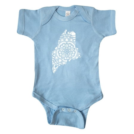 

Inktastic Maine Silhouette Mandala Gift Baby Boy or Baby Girl Bodysuit