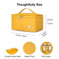 thumbnail image 3 of NOL Natural Organic Lifestyle Small Lunch Bag Mini Lunch Box Insulated Lunch Bag for Men/Women Leakproof Cooler Tote Bag Lightweight Nylon Waterproof Lunch Box For Work, Earth-yellow, 3 of 8