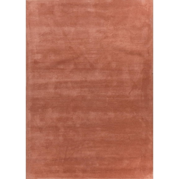 Jaipur Rugs India Solids Wool Rugs, Rose Petal, 5'6 x 8