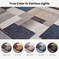 thumbnail image 4 of ICEANT 3'x8' Non-Slip Machine Washable Runner Rug with Geometric Patchwork Design, Slate Blue Grey/Beige/Brown/Tan, 4 of 7