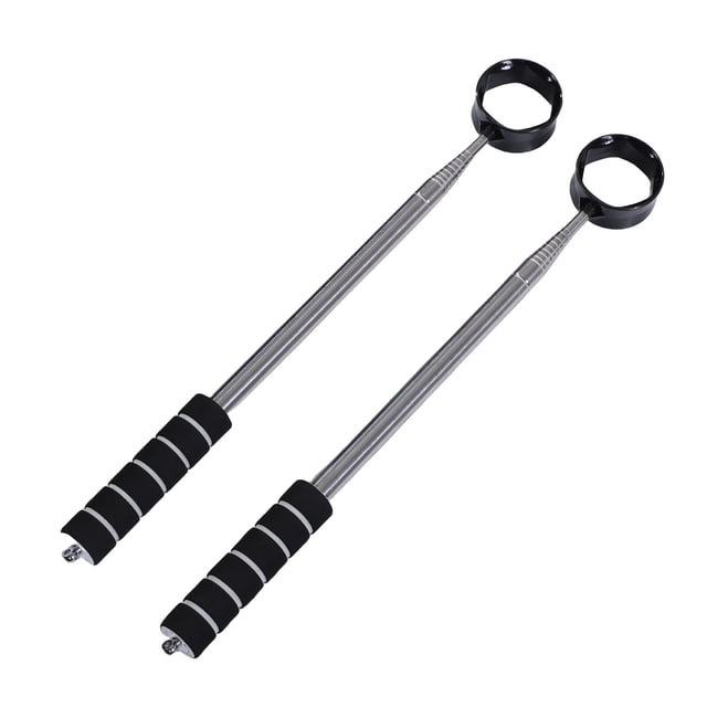 Golf Ball Retriever, 2pcs Stainless Steel Telescopic Club Ball Grabbers Pickers with Anti Slip Handle for Course Accessories