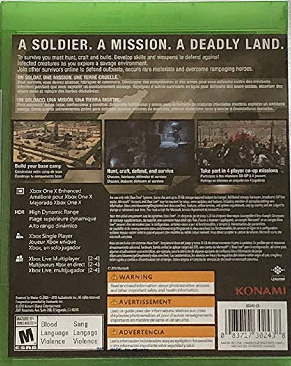 Metal Gear Survive Day One, Konami, Xbox One, 083717302438 