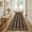 Brown, variant on RUG ROBOT 2.5' x 8' Runner Rug for Hallway, Non Slip Washable Checkered Rug for Kitchen, Beige Neutral Bathroom Home Decor Plaid Diamond Low Pile Print Carpet for Entryway Bedroom Laundry