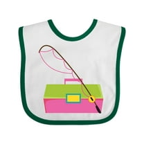 Inktastic Fishing Tackle Girls Girls Baby Bib