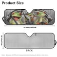 thumbnail image 7 of Yuyamidu Driving Frog Windshield Sun Shade for Jeep Wrangler TJ JK JKU 1997-2018, Funny Front Window Sunshade Sun Visor, Keep Your Car Cool, 7 of 7
